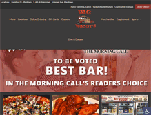 Tablet Screenshot of bigwoodysbar.com
